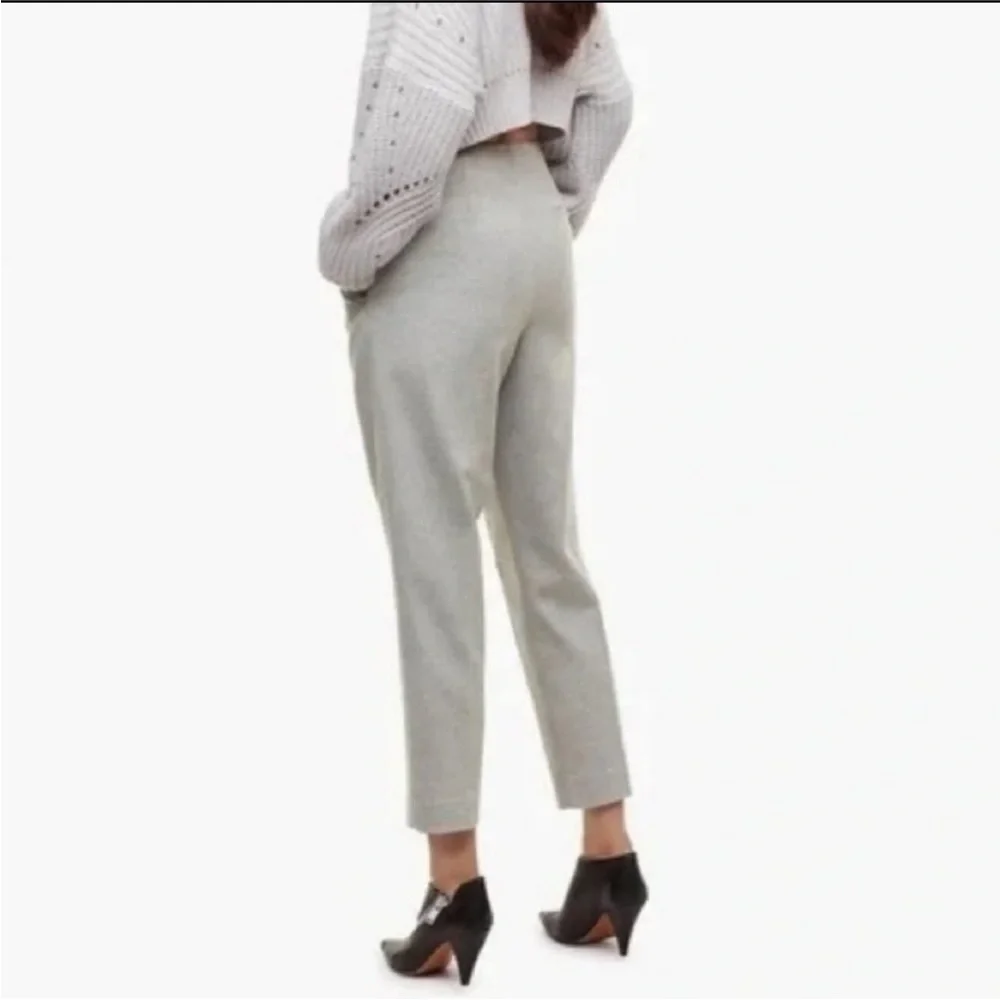 WILFRED Sz 4 Chambery Pants Grey Pleated Trousers Wool Cashmere Blend By Aritzia - Picture 2 of 15